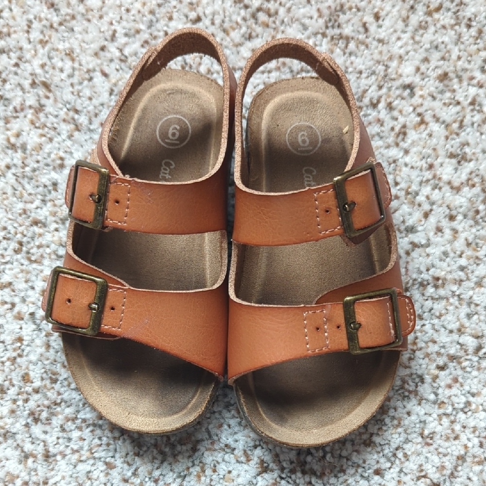Cat & Jack Tan Sandals Comfortable Flip Flops